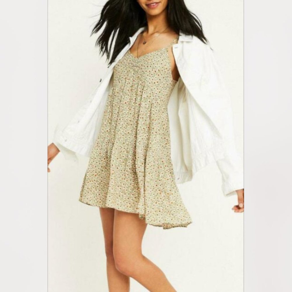 Urban Outfitters Tiered Floral Babydoll Sundress